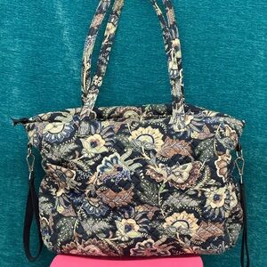 Floral Quilted Tote Bag